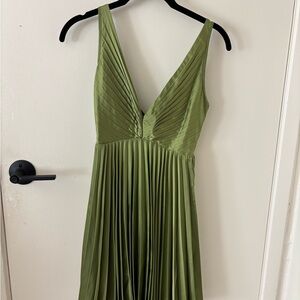 Abercrombie & Fitch Olive Green Maxi Dress